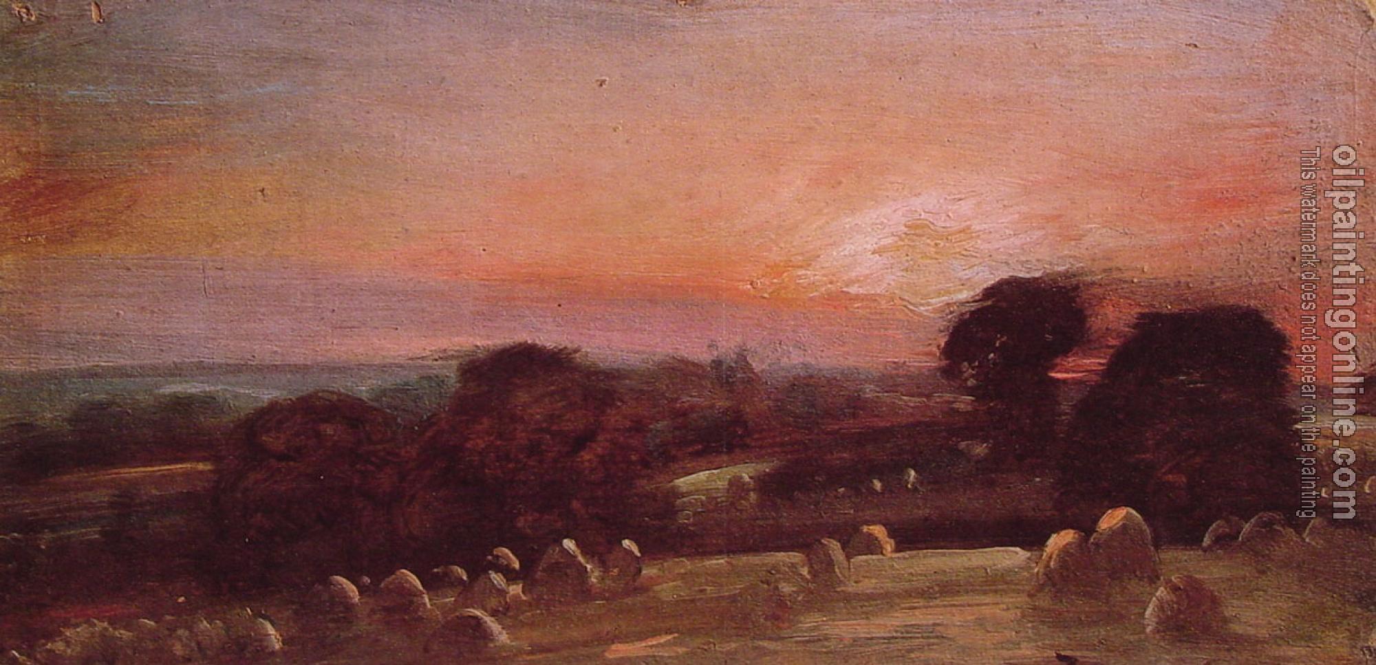 Constable, John - A Hayfield at East Bergholt